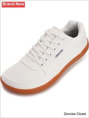 ✨ WHITIN Minimalist Barefoot Shoes Wide Toe Box Zero Drop Canvas Sneakers